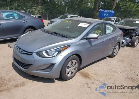 2016 Hyundai Elantra Se из США, поврежденный, VIN 5NPDH4AE5GH746081